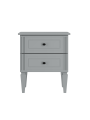 Comodino per la cameretta dei bambini in legno grigio neutro dallo stile classico collezione Ines by BellAmy