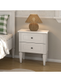 Comodino per la cameretta dei bambini in legno bianco dallo stile classico collezione Ines by BellAmy