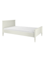 Letto singolo 120x200 per la cameretta dei bambini in legno bianco stile classico collezione Ines by BellAmy