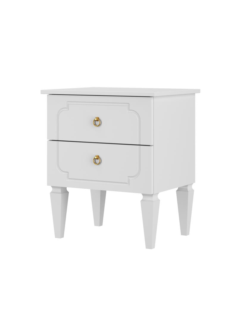 Comodino in legno bianco Royal - BellAmy