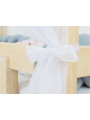 Airy chiffon roof for children’s house bed with side shield - Benlemi