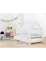 Airy chiffon roof for children’s house bed with side shield - Benlemi