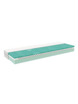 Children's foam mattress COLUMBUS with a fixed center and Biogreen herbal foam - Benlemi