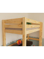 Letto rialzato a soppalco loft per camerette bambini in legno massello MAKALU by Benlemi