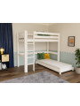 Letto rialzato a soppalco loft per camerette bambini in legno massello MAKALU by Benlemi