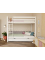 Letto a castello per camerette bambini in legno massello 90x200 cm ATLAS by Benlemi