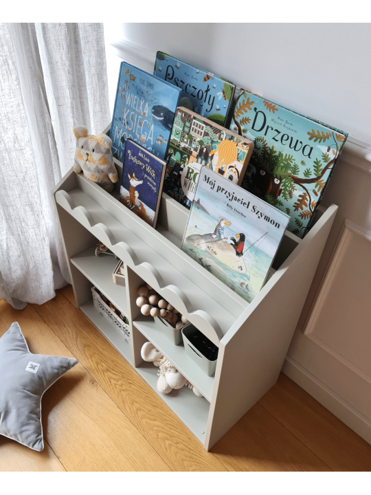 Libreria Montessoriana per Bambini BooK NooK verde salvia - BellAmy