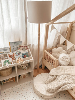BooK NooK latte bookcase - BellAmy