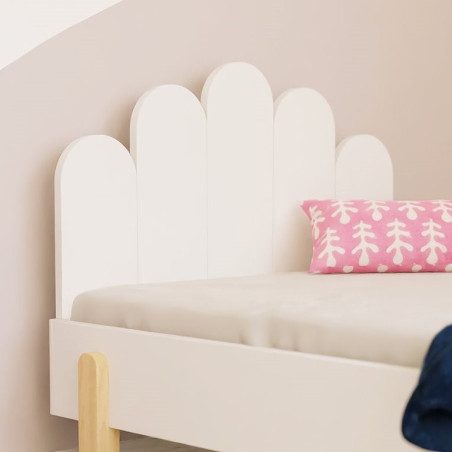 Testiera ad arco in legno per lettino bambini Nova in 10 tonalità di colore by Benlemi
