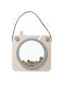 Dusty grey wooden photo shaped piggy bank “insta munny” - For the Kids Bedroom