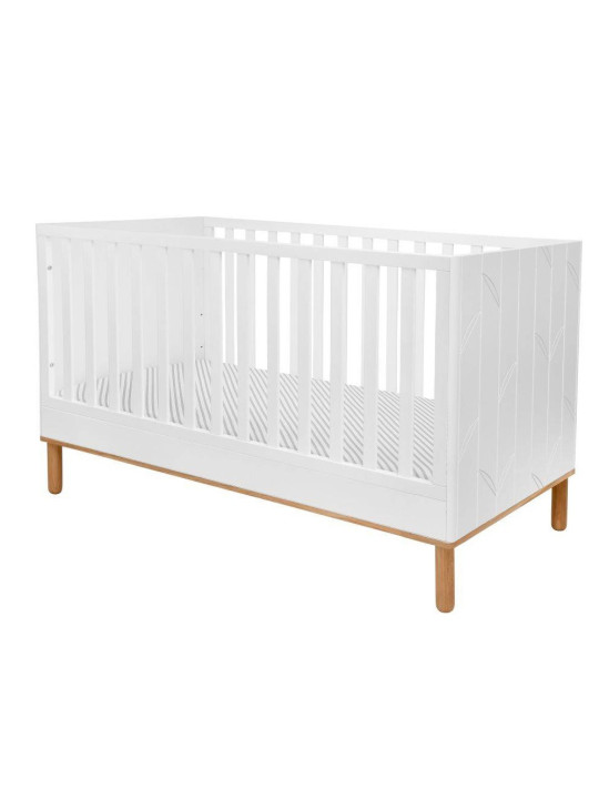 Culla in MDF bianco per la cameretta dei Bambini Toteme Botanic con decorazioni vegetali by BellAmy