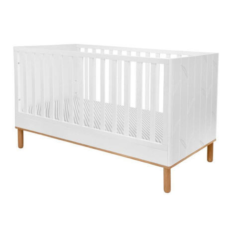 Culla in MDF bianco per la cameretta dei Bambini Toteme Botanic con decorazioni vegetali by BellAmy