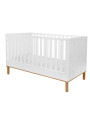 Culla in MDF bianco per la cameretta dei Bambini Toteme Botanic con decorazioni vegetali by BellAmy