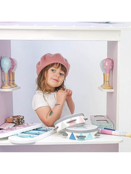 Blue Maraccas in Blue Wood for Children