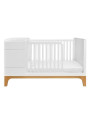 Evolutionary cradle 70x120 convertible into a junior bed 70x160 with storage and drawer + desk Up! Bellamy