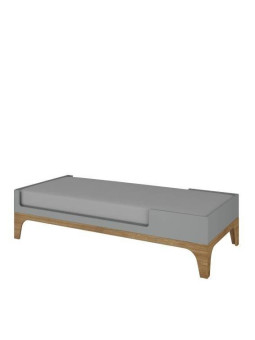 Culla 70x120 estendibile a 70x160 + scrivania UP! grigia - BellAmy