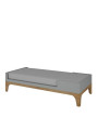 Culla 70x120 estendibile a 70x160 + scrivania UP! grigia - BellAmy