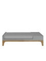 Culla 70x120 estendibile a 70x160 + scrivania UP! grigia - BellAmy