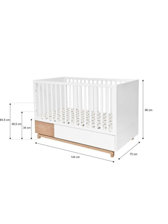 Culla / Lettino 70x140 per Bambini Nomi - BellAmy
