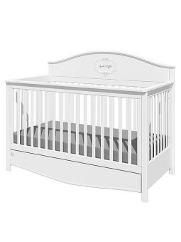 Culla evolutiva 70x140 trasformabile in divanetto con intagli eleganti mod. Good Night by Bellamy