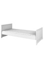 Letto singolo 90x200 per camerette di bambini e ragazzi in legno bianco stile classico mod. Marylou by Bellamy