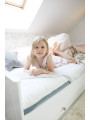 Letto singolo 90x200 per camerette di bambini e ragazzi in legno bianco stile classico mod. Marylou by Bellamy