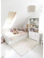 Letto singolo 90x200 per camerette di bambini e ragazzi in legno bianco stile classico mod. Marylou by Bellamy