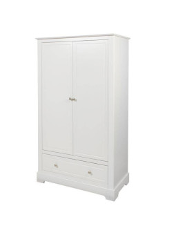 Armadio guardaroba per la cameretta di bambini e neonati in legno bianco stile classico mod. Marylou by Bellamy