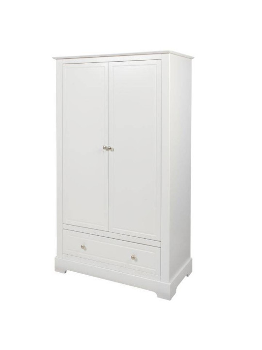 Wardrobe for children's and baby's bedroom in white wood classic style mod. Marylou by Bellamy