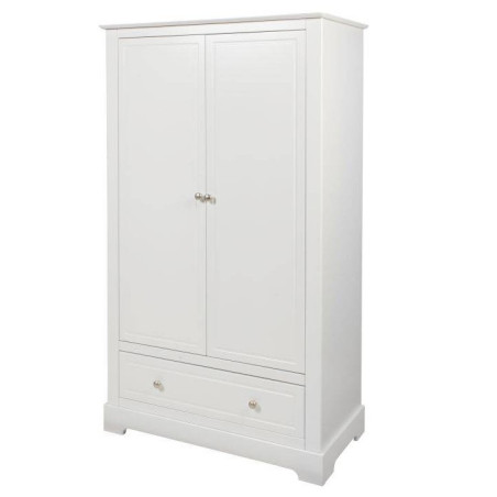Wardrobe for children's and baby's bedroom in white wood classic style mod. Marylou by Bellamy