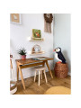 Lampada da notte per Bambini fatta a mano Pinguino in Legno - Peekaboo