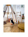 Lampada da notte per Bambini fatta a mano Pinguino in Legno - Peekaboo