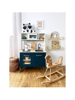 Lampada Notturna in Legno per Bambini Procione - Peekaboo