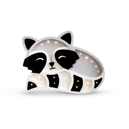 Lampada Notturna in Legno per Bambini Procione - Peekaboo
