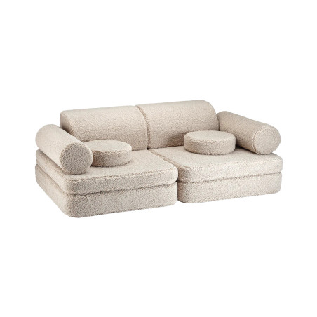 Kids Settee in teddy fabric - Wigiwama