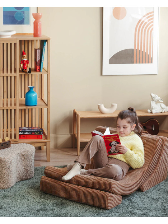 Set di 3 poltroncine per bambini in velluto a coste fatto a mano Moon Chair by Wigiwama
