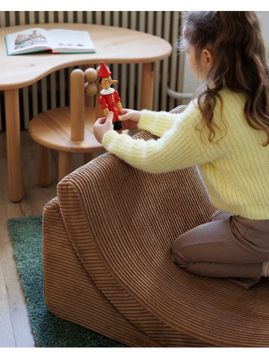 Set di 3 poltroncine per bambini in velluto a coste fatto a mano Moon Chair by Wigiwama