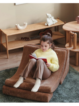 Set of 3 Handmade Corduroy Kids Chairs Moon Chair by Wigiwama