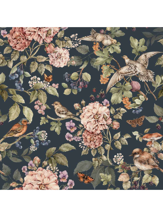 Carta da Parati Secret Garden Dark - Dekornik