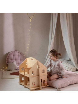 Casa delle Bambole in Legno Safe Plywood Dollhouse!