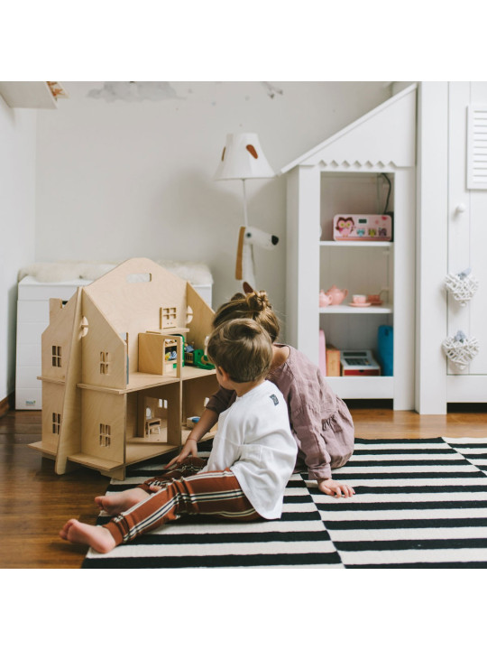 Casa delle Bambole in Legno Safe Plywood Dollhouse!