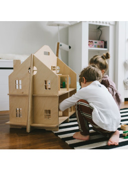 Casa delle Bambole in Legno Safe Plywood Dollhouse!