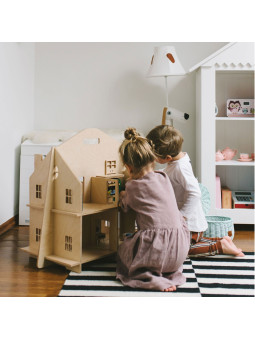 Casa delle Bambole in Legno Safe Plywood Dollhouse!