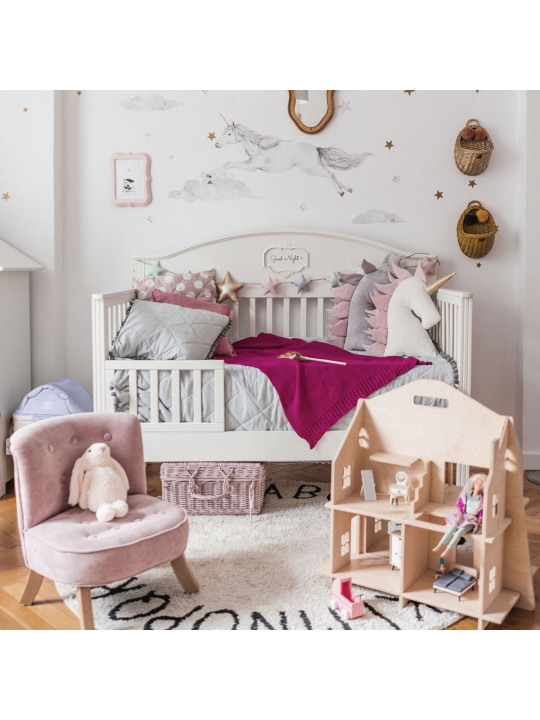 Casa delle Bambole in Legno Safe Plywood Dollhouse!