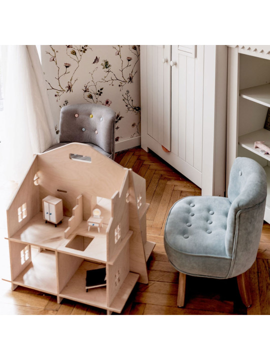 Casa delle Bambole in Legno Safe Plywood Dollhouse!