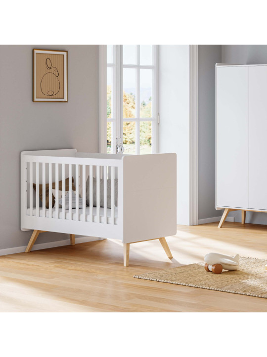Babies Children Newborn Cot Bed 70x140 Vintage white - VOX