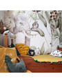Carta da Parati Tappezzeria per Cameretta dei Bambini Savanna Adventure by Dekornik