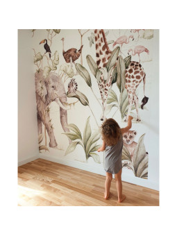 Wallpaper for Children's Bedroom Savanna Adventure by Dekornik