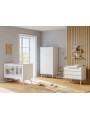 3 Piece Nursery Set with Cot 60x120 Vintage white - VOX