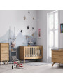 Cameretta completa 3 Pezzi con Culla 70x140 serie Vintage naturale - VOX